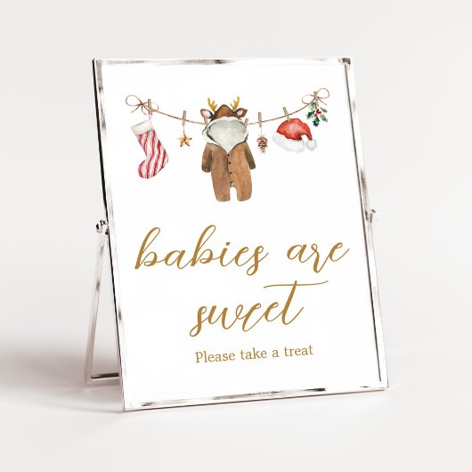 Merry Little Weihnachtskleidung Babies sind süß Poster