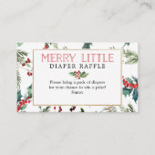 Merry Little Winaper Raffle Baby Duschkarte Begleitkarte (Vorderseite)