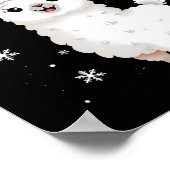 Merry Llamas Funny Christmas Llama Animal Holiday Poster (Ecke)