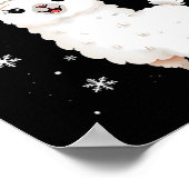 Merry Llamas Funny Christmas Llama Animal Holiday Poster (Ecke)