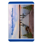 Merry Lowcountry Christmas Bluffton South Carolina Magnet (Vertikal)