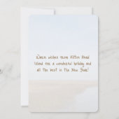 Merry Lowcountry Christmas Hilton Head Insel Karte (Rückseite)