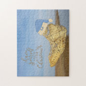 Merry Lowcountry Christmas Hilton Head Insel Karte Puzzle (Vertikal)