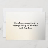 Merry Lowcountry Weihnachtskapelle Palmetto Bluff Feiertagskarte (Rückseite)