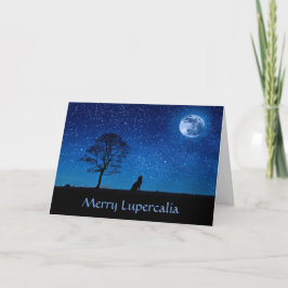 Merry Lupercalia (Wolf) Feiertagskarte