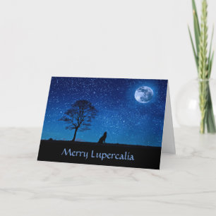 Merry Lupercalia (Wolf) Feiertagskarte
