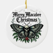 Merry Macabre Christmas Skull Moth Ornament (Hinten)