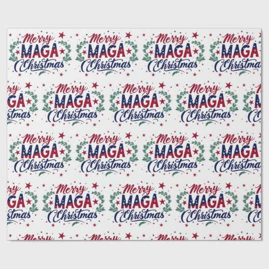 Merry Maga Christmas Geschenkpapier (Flach)