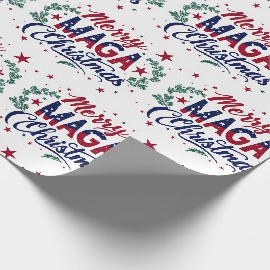 Merry Maga Christmas Geschenkpapier (Ecke)