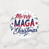 Merry Maga Christmas Table Confetti Konfetti (Klein Vorderseite)
