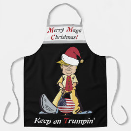 Merry Maga Trump Weihnachts-Schürze Schürze