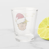 Merry Maga Trump Weihnachtsglas Schnapsglas (Rückseite)