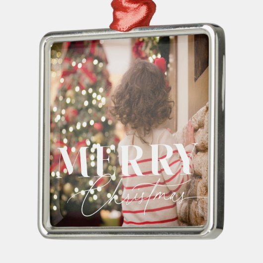 Merry Magic Christmas Foto Ornament (Links)