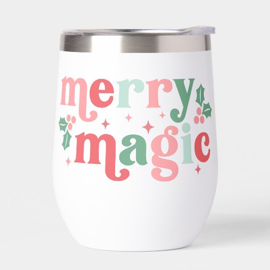 Merry Magic - farbenfrohe Weihnachtstypografie (Links)