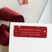 Merry Magic | Holiday Snowflake Rücksendeadresse