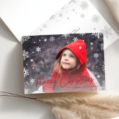 Merry Magic | Snowflake Overlay Foto Weihnachten