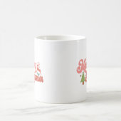 Merry Mama Retro Groovy Weihnachtsferien Kaffeetasse (Mittel)