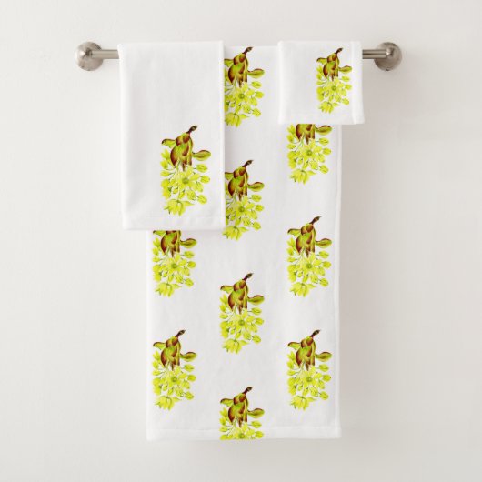 "Merry Maples" auf einem Badetuch-Set (III) Badhandtuch Set (Insitu)