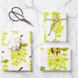 Merry Maples auf einem Wrapping Paper Set von 3 Geschenkpapier Set