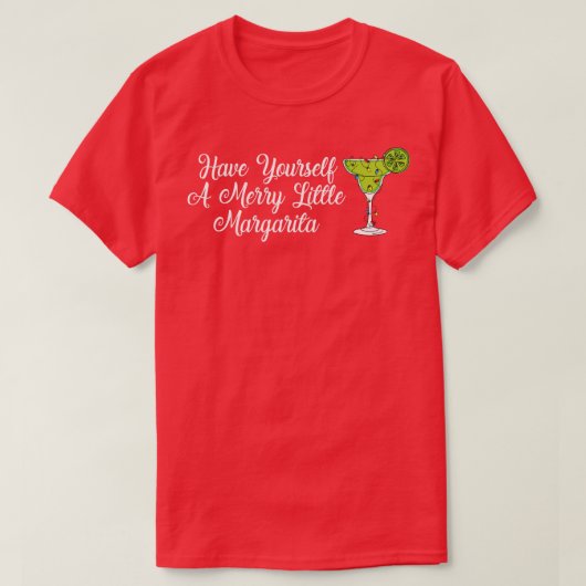 Merry margarita Weihnachten T-Shirt (Design vorne)