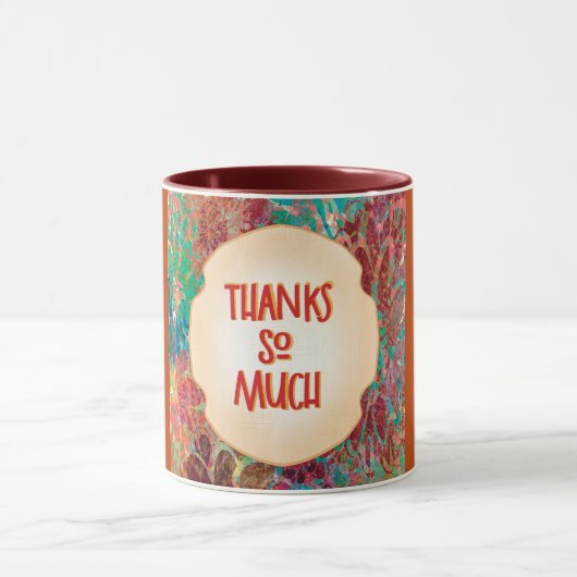 Merry Marigold Autumn Dankbarkeit Latte Tasse (Zentrum)