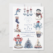 Merry Maritime Christmas Save The Date (Vorderseite)