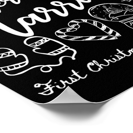 Merry Married First Christmas As Mr And Mrs 2025 N Poster (Ecke)