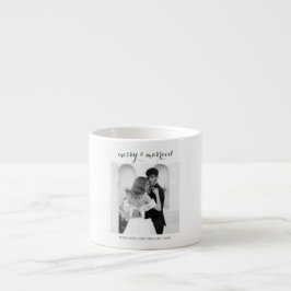 Merry & Married - Personalized Newlywed Christmas  Espressotasse