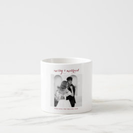 Merry & Married - Personalized Newlywed Christmas  Espressotasse