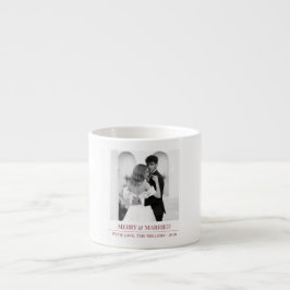 Merry & Married - Personalized Newlywed Christmas Espressotasse