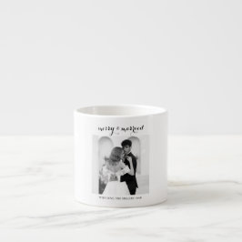 Merry & Married - Personalized Newlywed Christmas  Espressotasse