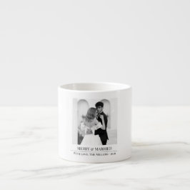 Merry & Married - Personalized Newlywed Christmas Espressotasse