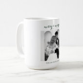 Merry & Married - Personalized Newlywed Christmas  Kaffeetasse (Vorderseite Links)