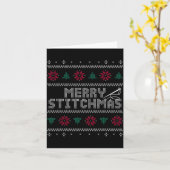 Merry Mas Ugly Christmas Cross  Karte (Gelbe Blume)