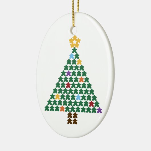 Merry Meeple Christmas Tree Oval Ornament (Links)