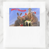 Merry Meerkats Sticker (Tasche)