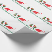 Merry Meewy Christmas Cats Geschenkpapier (Ecke)