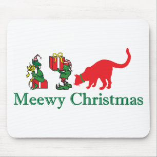 Merry Meewy Christmas Mousepad