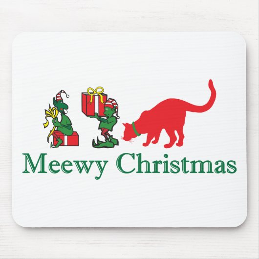 Merry Meewy Christmas Mousepad (Vorne)