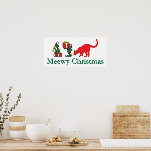 Merry Meewy Christmas Poster (Küche)