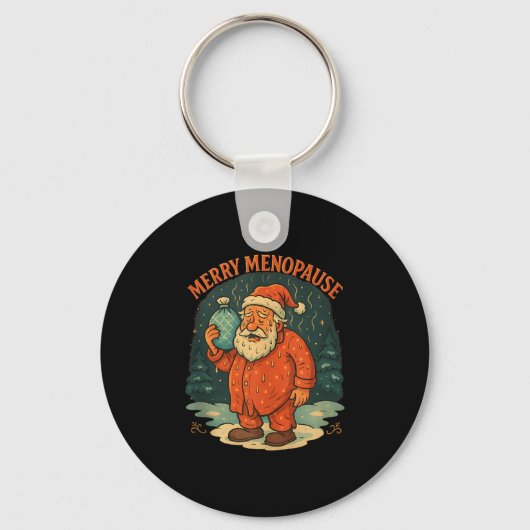 Merry Menopause Funny Santa Meme Tank Top Schlüsselanhänger (Vorderseite)
