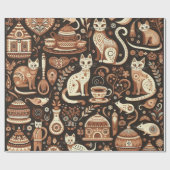 Merry Meows Geschenkpapier (Flach)