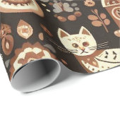 Merry Meows Geschenkpapier (Rolleneckpunkt)