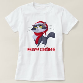 Merry Meowy Christmas Cat T - Shirt
