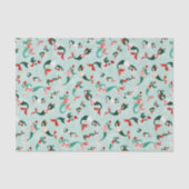 MERRY MERMAIDS AQUA SEIDENPAPIER (Vorderseite)