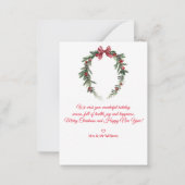 Merry&merried, Neuvermählte Foto Mitteilungskarte (Rückseite)