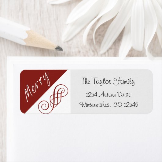 Merry, Merry - Adressetikett (Insitu)