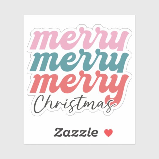 Merry Merry Frory Christmas Aufkleber (Blatt)