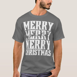 Merry Merry Frory Christmas Santas Sleigh & Flying T-Shirt