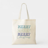 Merry Merry Frory Retro Typografie Tragetasche (Rückseite)